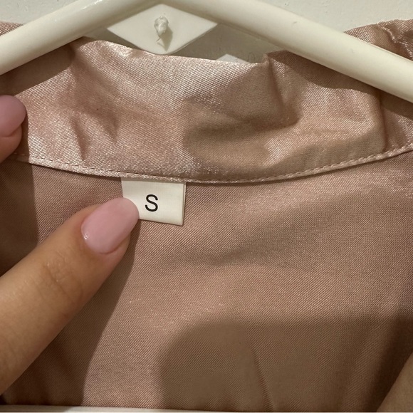 Short sleeve silk pajama top - Picture 4 of 4